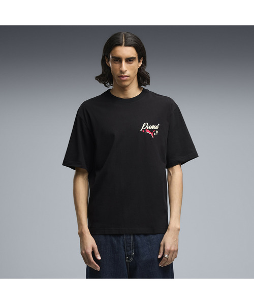 PUMA(プーマ)の「PUMA プーマ メンズ グラフィック チャンピオン ボクシー 半袖 Tシャツ(Tシャツ/カットソー・メンズ・ダークブラウン系/ブラック・SMALL/X-LARGE/XX-LARGE/LARGE/MEDIUM)」の3枚目の写真