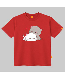 キューティカップルキャット 半袖Tシャツ 男女共用 ビッグサイズ S 4XL