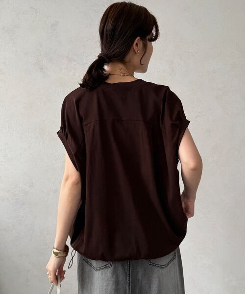 DouDou(ドゥドゥ)の「【WEB限定/セット着用可能】フライスカーディガン(シャツ/ブラウス・レディース・ブラウン/ブラック・FREE)」の20枚目の写真