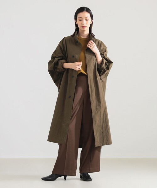 Demi-Luxe BEAMS(デミルクス ビームス)の「AK+1 / タスラン オーバーコート(その他アウター・レディース・ブラック/モカ・36/38)」の13枚目の写真