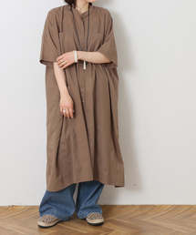【SOIL】60s CAMBRIC BANDED COLLAR DRESS