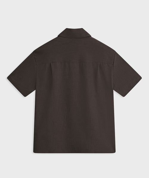 MODE COMMUTER(モードコミューター)の「Short-sleeve open collar woven shirt(シャツ/ブラウス・メンズ・ブラウン・MEDIUM/LARGE)」の15枚目の写真