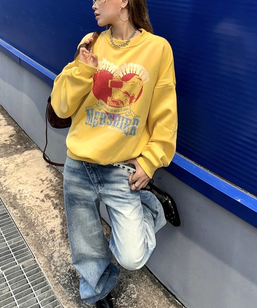 SHEENA（シーナ）の「アシメウエストワイドデニムパンツ（デニムパンツ・レディース・ブルー・S/M/L）」の9枚目の写真