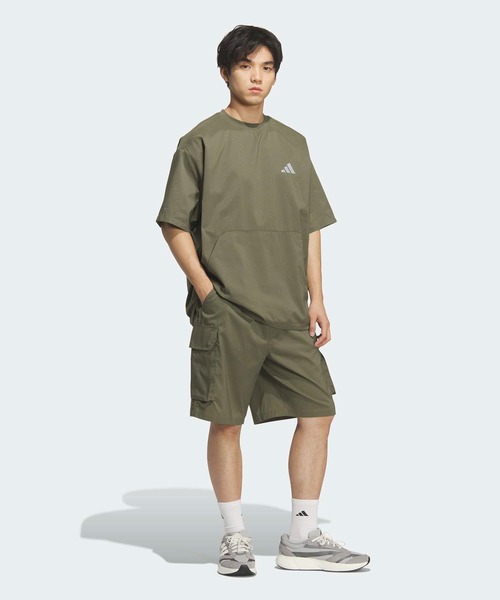 adidas(アディダス)の「シティテック ルーズフィット ドットエア ブリーザブル ウーブン半袖Tシャツ / アディダス adidas(Tシャツ/カットソー・メンズ・カーキ・XX-LARGE/3XL/LARGE/MEDIUM/SMALL/X-LARGE)」の3枚目の写真