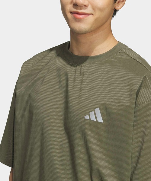 adidas(アディダス)の「シティテック ルーズフィット ドットエア ブリーザブル ウーブン半袖Tシャツ / アディダス adidas(Tシャツ/カットソー・メンズ・カーキ・XX-LARGE/3XL/LARGE/MEDIUM/SMALL/X-LARGE)」の6枚目の写真