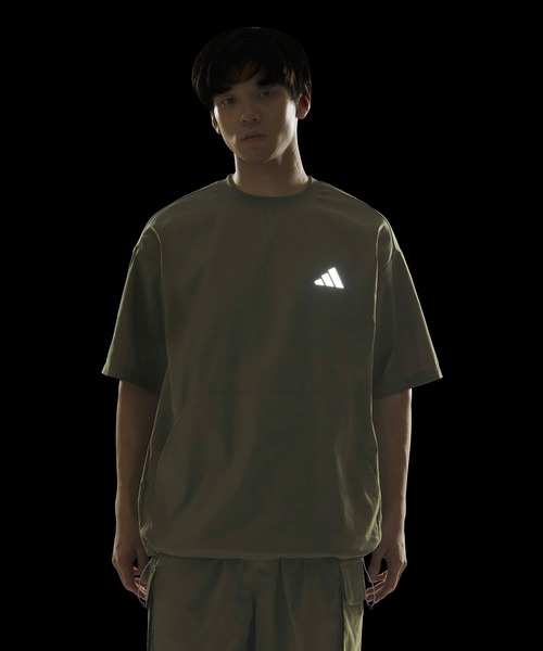 adidas(アディダス)の「シティテック ルーズフィット ドットエア ブリーザブル ウーブン半袖Tシャツ / アディダス adidas(Tシャツ/カットソー・メンズ・カーキ・XX-LARGE/3XL/LARGE/MEDIUM/SMALL/X-LARGE)」の7枚目の写真