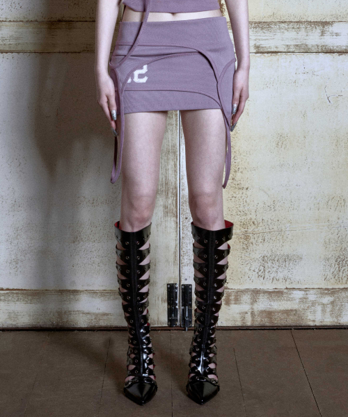 OPUS 0012(オーパス0012)の「Op.08 OFF DUTY LAYERED SKIRT PURPLE(スカート・レディース・その他・X-SMALL/MEDIUM/SMALL)」の1枚目の写真