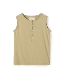 v::room | V::room コットンジャージー ヘンリーネックノースリーブプルオーバー(Tシャツ/カットソー)