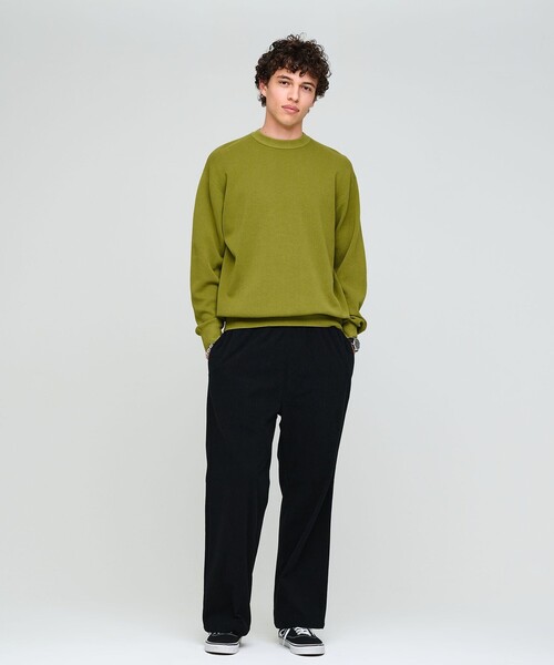 green label relaxing(グリーンレーベルリラクシング)の「コットン カシミヤ ミラノリブ クルーネック ニット -ハンドウォッシャブル-(ニット/セーター・メンズ・マスタード/ダークグレー/ライトグレー・S/M/L/XL)」の5枚目の写真