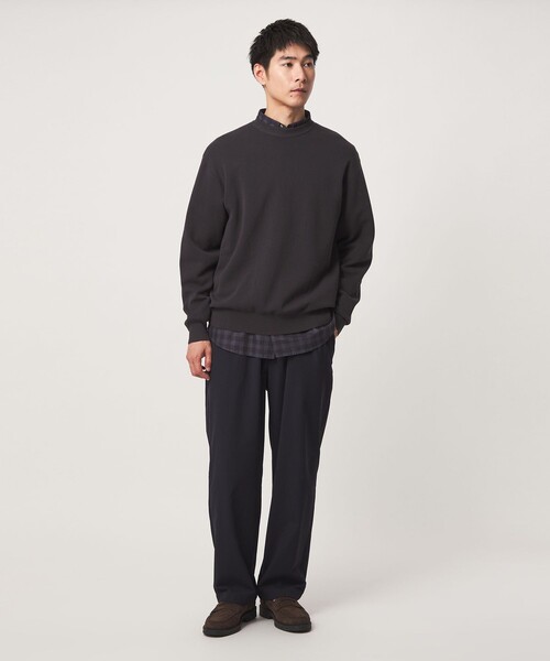 green label relaxing(グリーンレーベルリラクシング)の「コットン カシミヤ ミラノリブ クルーネック ニット -ハンドウォッシャブル-(ニット/セーター・メンズ・マスタード/ダークグレー/ライトグレー・S/M/L/XL)」の10枚目の写真