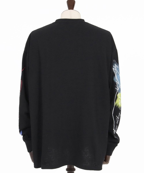 ANGENEHM(アンゲネーム)の「mlt5803-Abstract Print Long Sleeve T-shirt ロングスリーブTシャツ(AG07-009acg)(Tシャツ/カットソー・メンズ・ナチュラル/ブラック・S/M/L)」の15枚目の写真