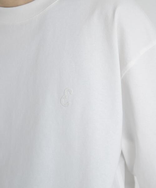 EKAL（エカル）の「『イージーケア』ロゴワッペンTシャツ（Tシャツ/カットソー・メンズ・ベージュ系その他/ホワイト/グリーン・MEDIUM/LARGE）」の11枚目の写真