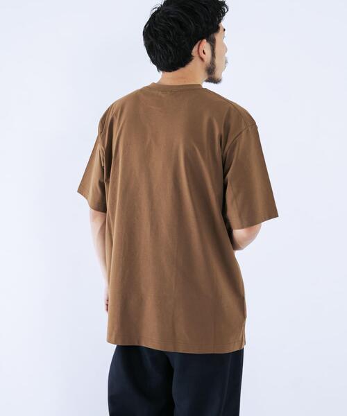 EKAL（エカル）の「『イージーケア』ロゴワッペンTシャツ（Tシャツ/カットソー・メンズ・ベージュ系その他/ホワイト/グリーン・MEDIUM/LARGE）」の16枚目の写真