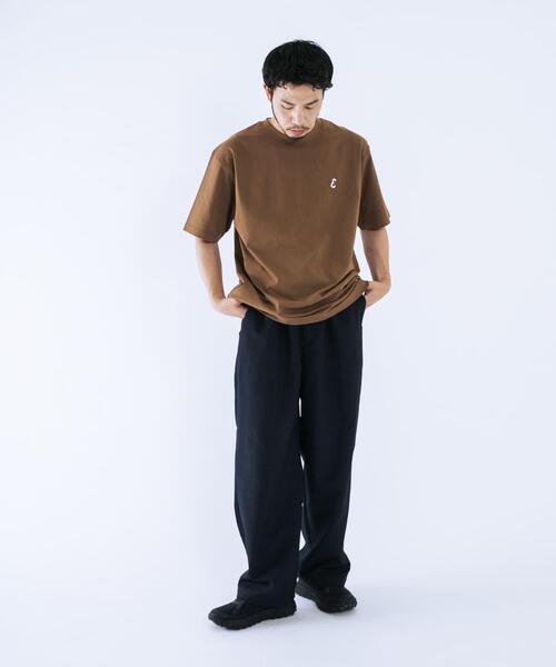 EKAL（エカル）の「『イージーケア』ロゴワッペンTシャツ（Tシャツ/カットソー・メンズ・ベージュ系その他/ホワイト/グリーン・MEDIUM/LARGE）」の17枚目の写真