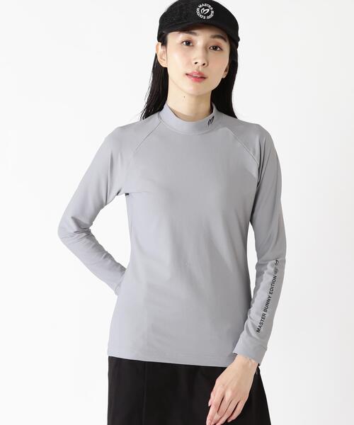 MASTER BUNNY EDITION(マスターバニーエディション)の「【MASTER BUNNY EDITION】ブリスター鹿の子長袖ハイネックカットソー(Tシャツ/カットソー・レディース・ブラック/ホワイト/グレー系その他・SMALL/LARGE/MEDIUM)」の3枚目の写真