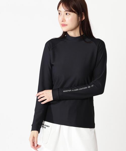MASTER BUNNY EDITION(マスターバニーエディション)の「【MASTER BUNNY EDITION】ブリスター鹿の子長袖ハイネックカットソー(Tシャツ/カットソー・レディース・ブラック/ホワイト/グレー系その他・SMALL/LARGE/MEDIUM)」の1枚目の写真