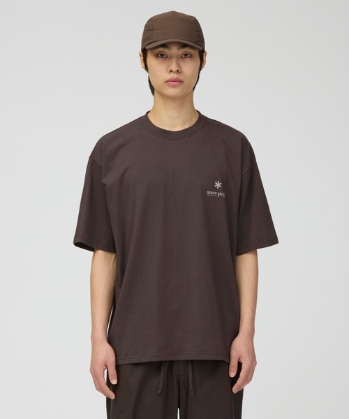 Snow Peak(スノーピーク)の「Snow Peak / Soft Cotton Relaxed Logo T-Shirt ソフトコットン リラックスロゴ半袖Tシャツ(Tシャツ/カットソー・メンズ・杢グレー/ブラウン・XL/L/M/S)」の1枚目の写真