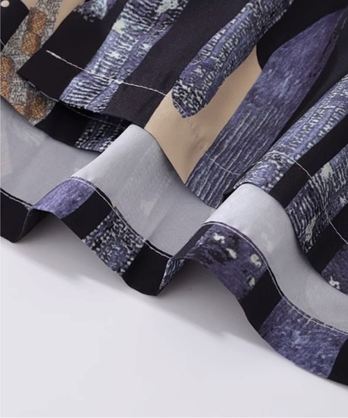 U:UME(ユーム)の「Artistry Camp Collar Shirt(シャツ/ブラウス・メンズ・ブルー・MEDIUM)」の6枚目の写真