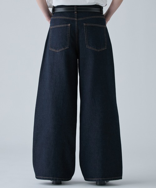 VELNUS（ベルナス）の「【VELNUS】【12oz】Wide Straight Button-Fly Denim Pants /ワイドストレート ボタンフライ デニムパンツ（デニムパンツ・メンズ・ブラック/インディゴブルー/ナチュラル・L/M/S）」の8枚目の写真