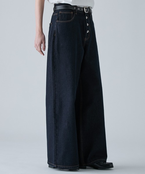 VELNUS（ベルナス）の「【VELNUS】【12oz】Wide Straight Button-Fly Denim Pants /ワイドストレート ボタンフライ デニムパンツ（デニムパンツ・メンズ・ブラック/インディゴブルー/ナチュラル・L/M/S）」の10枚目の写真