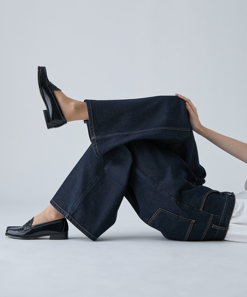 VELNUS（ベルナス）の「【VELNUS】【12oz】Wide Straight Button-Fly Denim Pants /ワイドストレート ボタンフライ デニムパンツ（デニムパンツ・メンズ・ブラック/インディゴブルー/ナチュラル・L/M/S）」の11枚目の写真