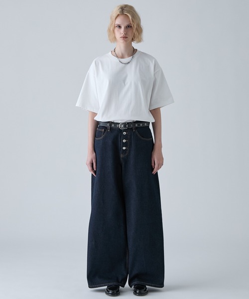 VELNUS（ベルナス）の「【VELNUS】【12oz】Wide Straight Button-Fly Denim Pants /ワイドストレート ボタンフライ デニムパンツ（デニムパンツ・メンズ・ブラック/インディゴブルー/ナチュラル・L/M/S）」の12枚目の写真