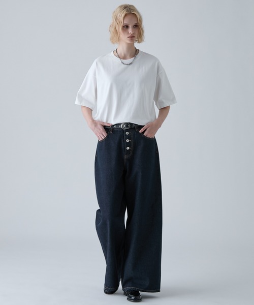 VELNUS（ベルナス）の「【VELNUS】【12oz】Wide Straight Button-Fly Denim Pants /ワイドストレート ボタンフライ デニムパンツ（デニムパンツ・メンズ・ブラック/インディゴブルー/ナチュラル・L/M/S）」の19枚目の写真