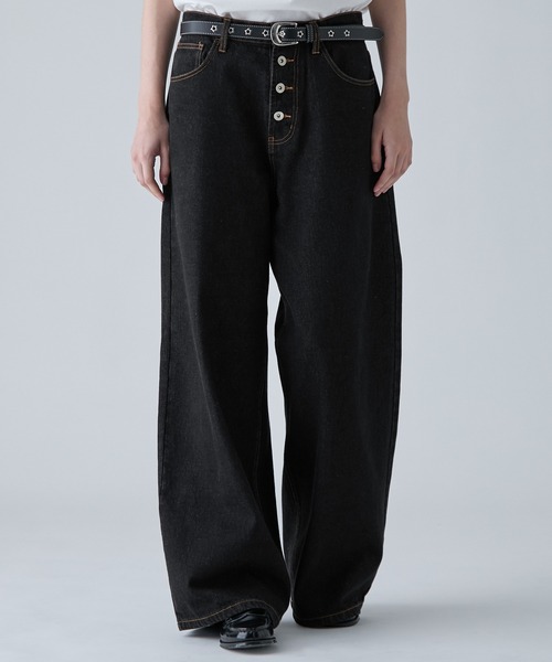 VELNUS（ベルナス）の「【VELNUS】【12oz】Wide Straight Button-Fly Denim Pants /ワイドストレート ボタンフライ デニムパンツ（デニムパンツ・メンズ・ブラック/インディゴブルー/ナチュラル・L/M/S）」の21枚目の写真