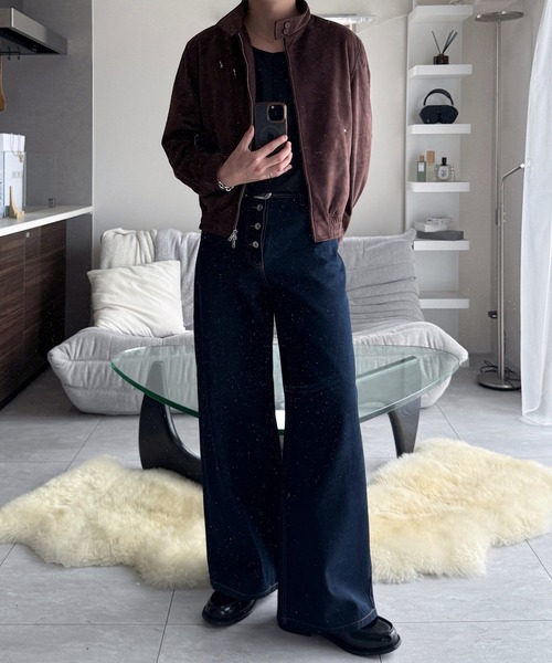 VELNUS（ベルナス）の「【VELNUS】【12oz】Wide Straight Button-Fly Denim Pants /ワイドストレート ボタンフライ デニムパンツ（デニムパンツ・メンズ・ブラック/インディゴブルー/ナチュラル・L/M/S）」の17枚目の写真