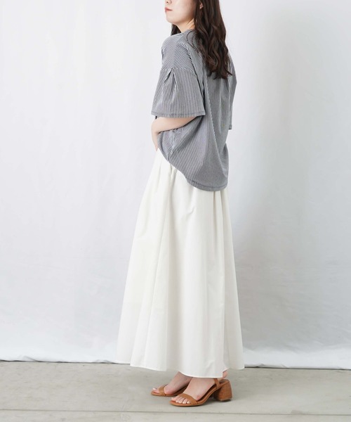 LUCA/LADY LUCK LUCA(ルカ/レディラックルカ)の「LC/LLL セミシルケットスキッパープルオーバー(Tシャツ/カットソー・レディース・ブルー/ストライプ/ブラック/レッド/カーキ・FREE)」の12枚目の写真