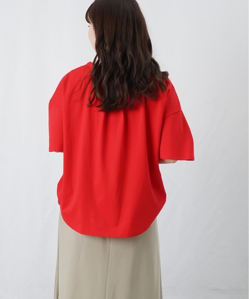 LUCA/LADY LUCK LUCA(ルカ/レディラックルカ)の「LC/LLL セミシルケットスキッパープルオーバー(Tシャツ/カットソー・レディース・ブルー/ストライプ/ブラック/レッド/カーキ・FREE)」の18枚目の写真