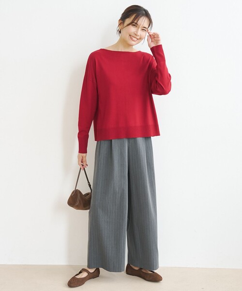 UNFILO(アンフィーロ)の「スタメンワイドパンツ(その他パンツ・レディース・黄土色系/ブラック系/グレー系1・X-LARGE)」の13枚目の写真
