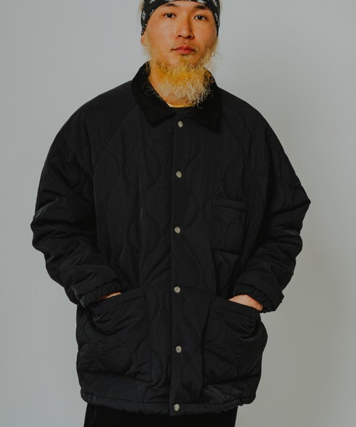 BIG MIKE(ビッグマイク)の「BIG MIKE ビッグマイク /26秋冬新作 キルティング ナイロン コーチジャケット ワークジャケット //// 102646610(カバーオール・メンズ・グリーン系その他/ブラック/ネイビー・MEDIUM/LARGE/X-LARGE)」の1枚目の写真