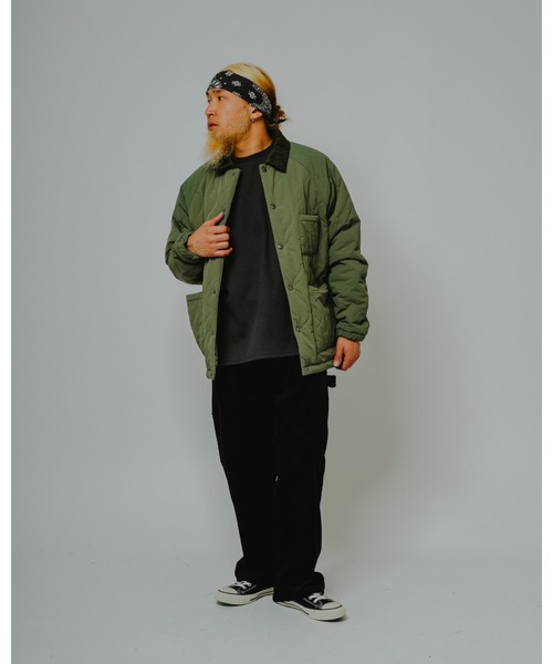 BIG MIKE(ビッグマイク)の「BIG MIKE ビッグマイク /26秋冬新作 キルティング ナイロン コーチジャケット ワークジャケット //// 102646610(カバーオール・メンズ・グリーン系その他/ブラック/ネイビー・MEDIUM/LARGE/X-LARGE)」の9枚目の写真