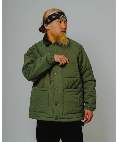 BIG MIKE(ビッグマイク)の「BIG MIKE ビッグマイク /26秋冬新作 キルティング ナイロン コーチジャケット ワークジャケット //// 102646610(カバーオール・メンズ・グリーン系その他/ブラック/ネイビー・MEDIUM/LARGE/X-LARGE)」の10枚目の写真