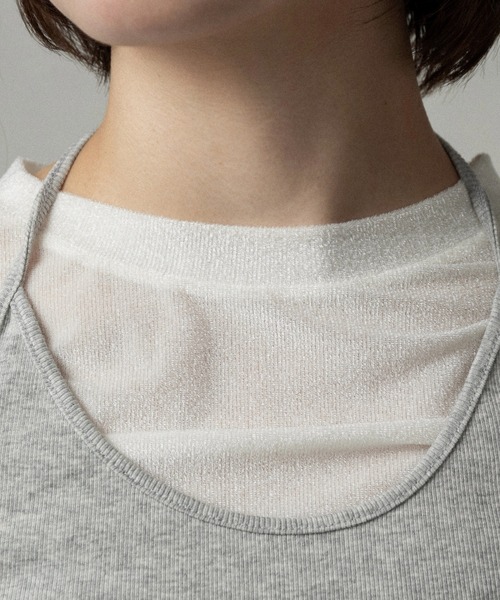 lawgy（ラウジー）の「soft touch lightweight crewneck tops / ソフトタッチライトウェイトクルーネックトップス（Tシャツ/カットソー・レディース・アイボリー/ピンク系/ベージュ系・FREE）」の14枚目の写真