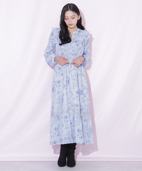 JILL by JILL STUART(ジルバイジルスチュアート)の「レース切り替えフラワーワンピース(ワンピース・レディース・ブルー系その他/レッド系その他/ピンク系その他・FREE)」の17枚目の写真