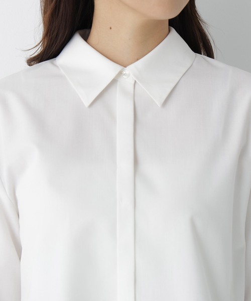 NATURAL BEAUTY BASIC（ナチュラルビューティーベーシック）の「裾レースシャツ（シャツ/ブラウス・レディース・ブルー系その他2/ベージュ系その他/ホワイト系その他・FREE）」の21枚目の写真