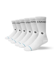 STANCE(スタンス)の「【STANCE/スタンス】6Pパックソックス(6足組) ロゴクルーソックス / おしゃれなギフトに最適!ORIGIN 6 PACK CREW(ソックス/靴下)」