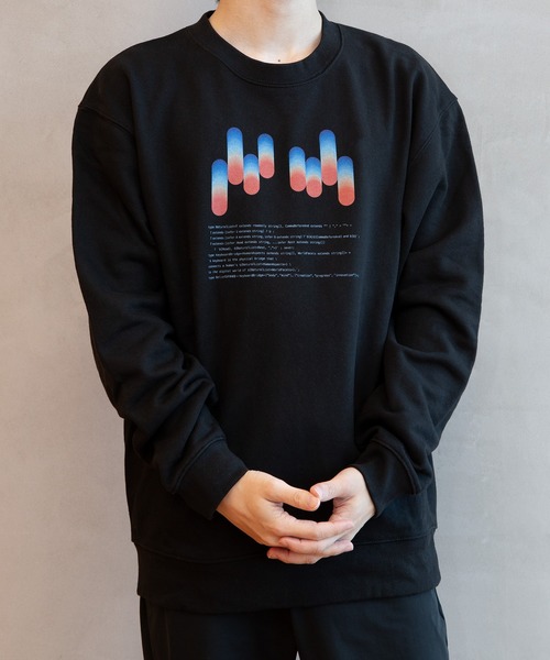 ZOZOMESSE（ゾゾメッセ）の「【HHKB × ZOZOTOWN】HAPPY CODING SWEAT（スウェット・メンズ・ブラック/ホワイト・M/S/XL/L）」の2枚目の写真