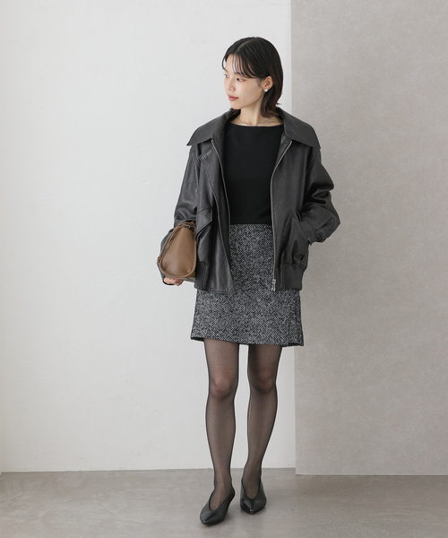 La TOTALITE（ラトータリテ）の「LVIR / ルヴィエール FAUX LEATHER ブルゾン（ブルゾン・レディース・ブラック・FREE）」の10枚目の写真