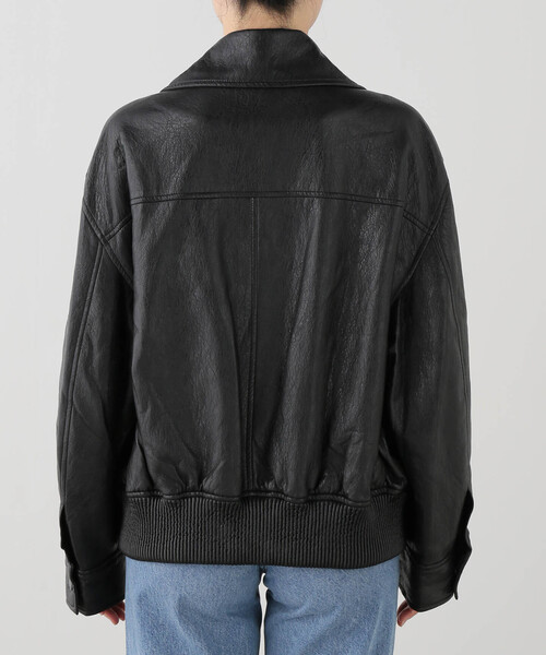 La TOTALITE（ラトータリテ）の「LVIR / ルヴィエール FAUX LEATHER ブルゾン（ブルゾン・レディース・ブラック・FREE）」の8枚目の写真
