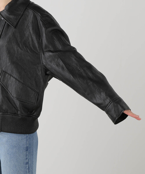 La TOTALITE（ラトータリテ）の「LVIR / ルヴィエール FAUX LEATHER ブルゾン（ブルゾン・レディース・ブラック・FREE）」の22枚目の写真