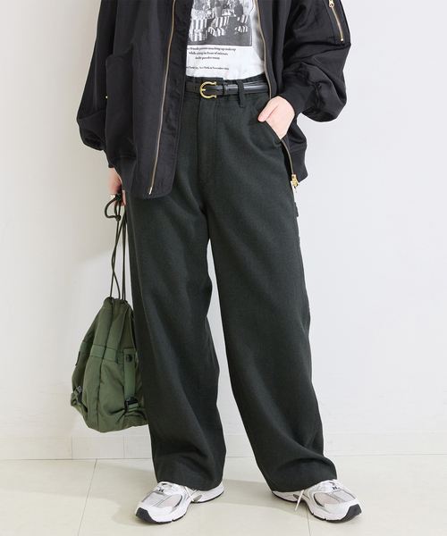 B.C STOCK(ベーセーストック)の「手洗い可 / ツイードイージーペインターパンツ(その他パンツ・レディース・ブラウン/スミクロ・SMALL/MEDIUM)」の1枚目の写真