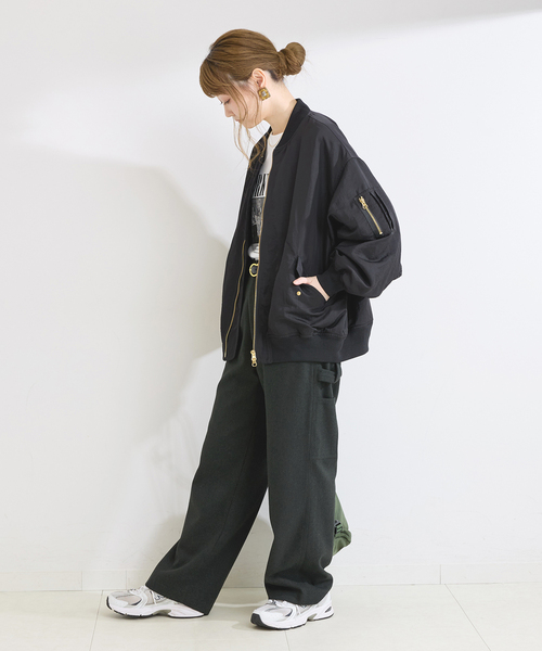B.C STOCK(ベーセーストック)の「手洗い可 / ツイードイージーペインターパンツ(その他パンツ・レディース・ブラウン/スミクロ・SMALL/MEDIUM)」の6枚目の写真