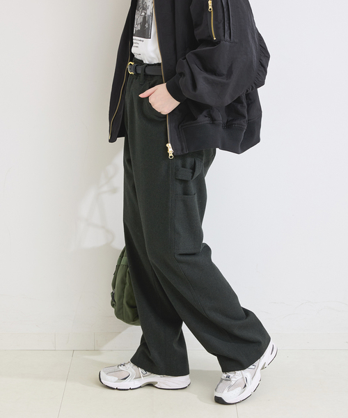 B.C STOCK(ベーセーストック)の「手洗い可 / ツイードイージーペインターパンツ(その他パンツ・レディース・ブラウン/スミクロ・SMALL/MEDIUM)」の9枚目の写真