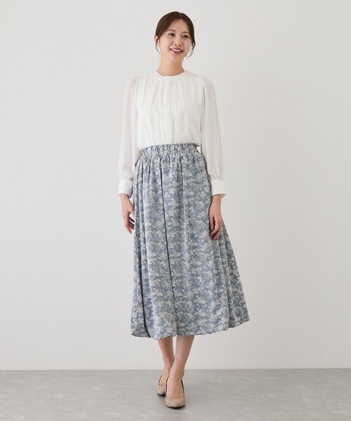 Jayro(ジャイロ)の「花柄バルーンスカート(スカート・レディース・ベージュ/ブラック系その他/ブルー系その他4・M)」の21枚目の写真
