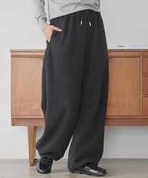 あったかボア裾ドロストイージーパンツ/ワイドパンツ