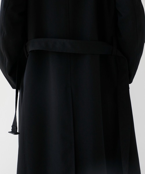 CITY TOKYO(シティトウキョウ)の「【CITY TOKYO/シティートーキョー】Wool gabardine トレンチコート(トレンチコート・メンズ・ブラック/ベージュ・1/2)」の10枚目の写真