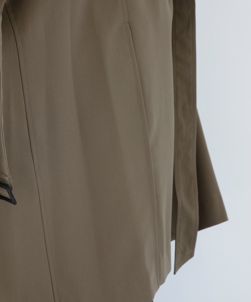 CITY TOKYO(シティトウキョウ)の「【CITY TOKYO/シティートーキョー】Wool gabardine トレンチコート(トレンチコート・メンズ・ブラック/ベージュ・1/2)」の18枚目の写真